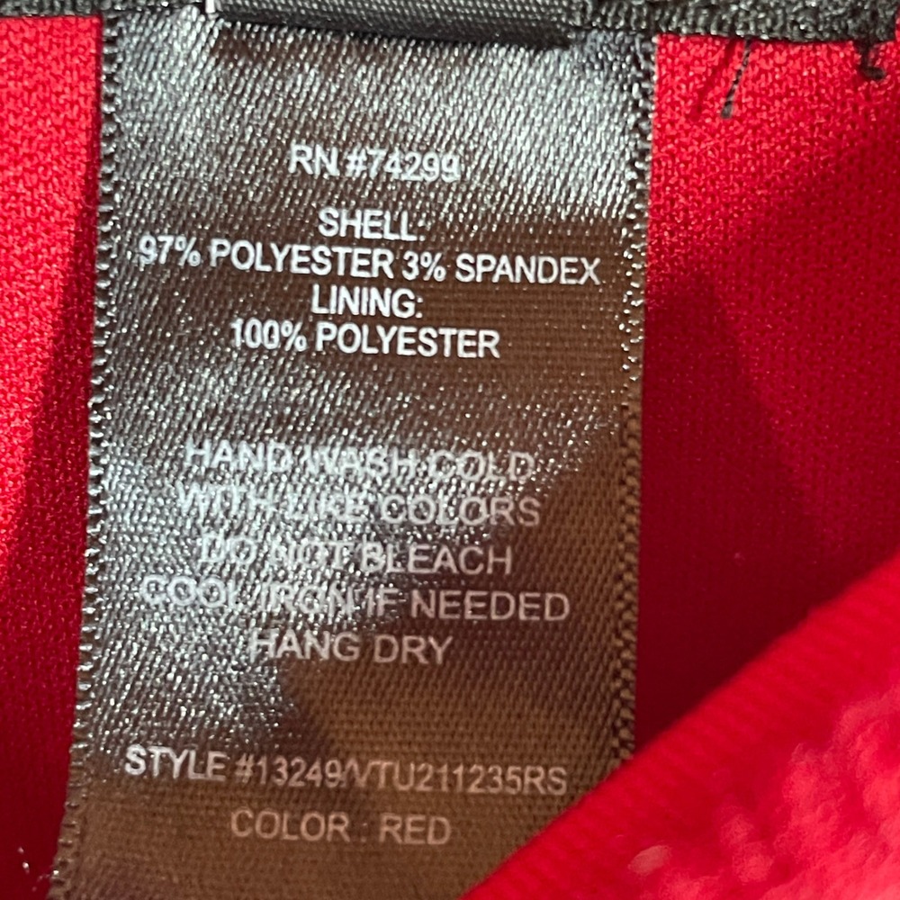 Enfocus Studio Dress 6 Red Textured Tiered Button Detail Sleeveless Sheath - Picture 3 of 7